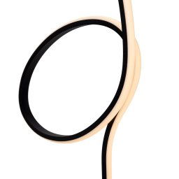 Lucide Flamingo LED floor lamp, black, RGB, steel, height 127 cm