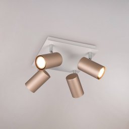 Trio Lighting Marley downlight brown/light grey 24 x 24 cm 4-bulb metal