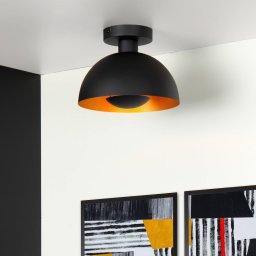 Lucide Siemon ceiling light made of steel Ø 25 cm black