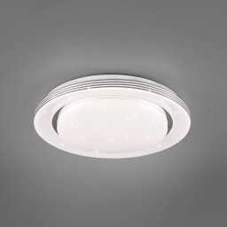 Reality Leuchten LED ceiling lamp Atria, Ø 38 cm, white, plastic, CCT