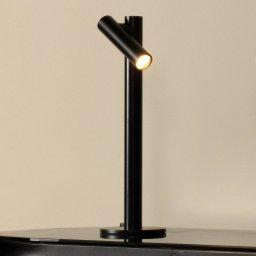 Lucide Antrim LED table lamp, black, 1-bulb, IP54, dimmable