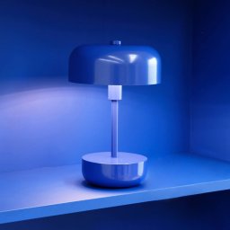 Dyberg Larsen Haipot LED table lamp rechargeable battery blue