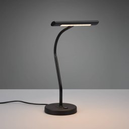 Trio Lighting Curtis table lamp with flexible arm and dimmer black