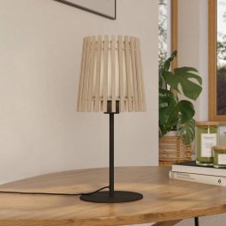 EGLO Fattoria table lamp with a double lampshade