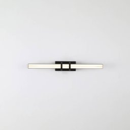 Searchlight Parma LED wall light, black, steel, glass, IP44