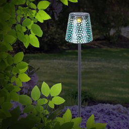 Globo 36562S solar ground spike light, IP44, silver