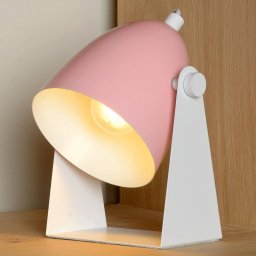 Lucide Chago metal table lamp, pink