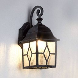 Searchlight Genoa outdoor wall lamp with lead glass, IP23