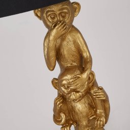 Searchlight Three Wise Monkeys fabric table lamp