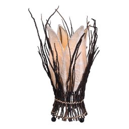 Woru Floral table lamp Stella, cream