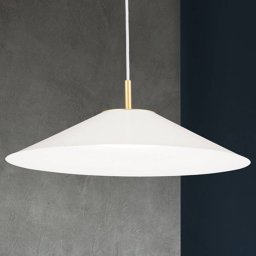 ORION Gourmet LED pendant light, white lampshade