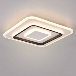 Reality Leuchten LED ceiling light Jora angular, 39.5 x 39.5 cm