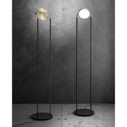 Sil-Lux Giotto LED floor lamp, tiltable, gold