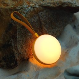 Nordlux Bring to go LED outdoor light Ø 12 cm white/yellow