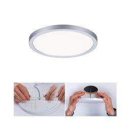 Paulmann Areo LED panel 4,000K round chrome 17.5cm