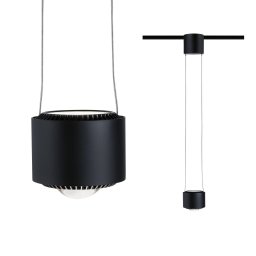 Paulmann URail Aldan LED pendant, 4,000 K black