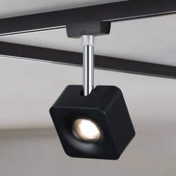 Paulmann URail Cube spot black dimmable 2,700 K