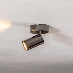 Lucea Ceiling spotlight Spotte, black chrome, 1-bulb