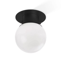 Decor Walther Globe 20 ceiling light, black/matt