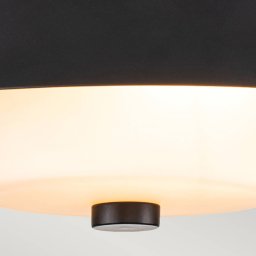 Elstead Bowtie bathroom ceiling light, matt black