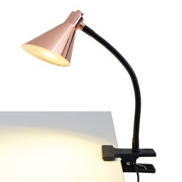 Näve Copper-coloured LED clip light Janita