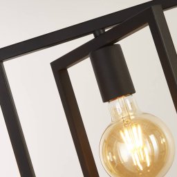 Searchlight Squares pendant light 4-bulb black