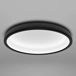 Stilnovo Reflexio LED ceiling light, Ø 46 cm, black