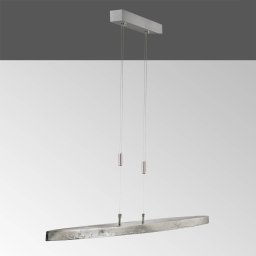 FISCHER & HONSEL Colmar LED hanging light CCT nickel, length 106 cm