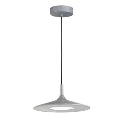 Schöner Wohnen Slim LED pendant light, concrete-coloured