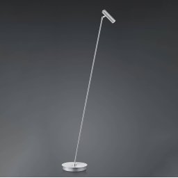 HELL Tom LED floor lamp, dimmable, nickel