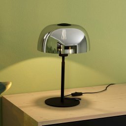 EGLO Solo 2 table lamp, transparent black/black