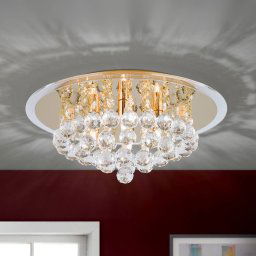 ORION Tuila Crystal Ceiling Light Expressive 38 cm