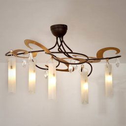 Holländer Stylish LED ceiling light Casino with crystals