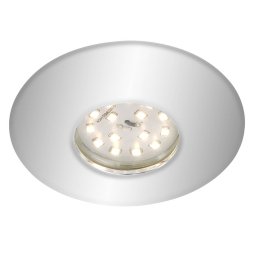 Briloner Chrome-plated LED recessed spotlight Shower, IP65