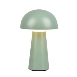 Reality Leuchten Lennon LED table lamp IP44 battery touch dim green