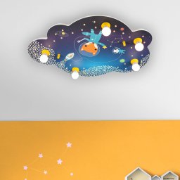 Elobra Ceiling light picture cloud Space Mission, blue