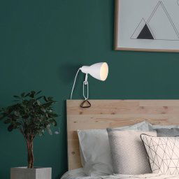 Näve Mara clip-on light adjustable, plug cable, white