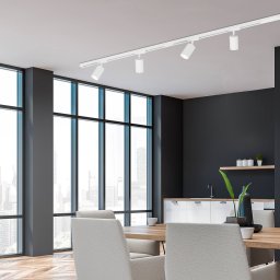 Briloner RAIL 230 V track lighting system, white, 4 LED spots, length 1.5 m