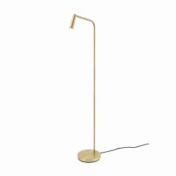 LEDS-C4 LED floor lamp Gamma, gold matt, 2,700 K, steel