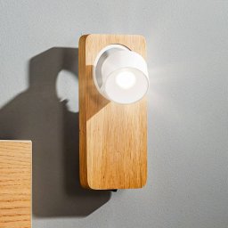 Linea Light Beebo W LED wall light, oak