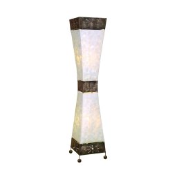 Woru Adrian floor lamp, Capiz shells, height 100 cm