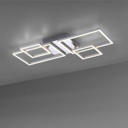 JUST LIGHT. GmbH Iven LED ceiling light, steel, 32.4 x 30 cm