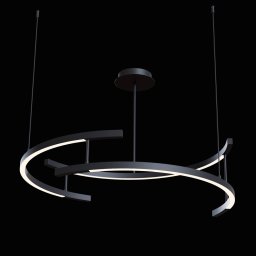 Maytoni Line LED hanging light, round, 4,000 K
