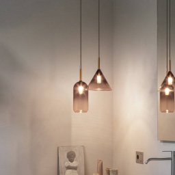 Ideallux Ideal Lux Empire Cono pendant light, clear/smoke grey glass