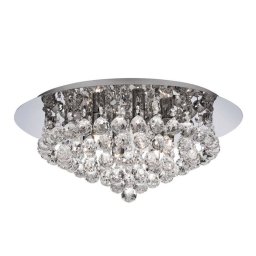 Searchlight Hanna ceiling chrome glass crystal globes 45 cm