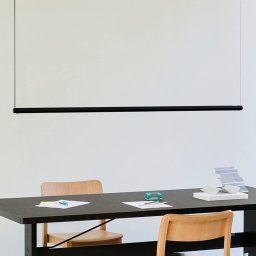 HAY Factor Linear directional pendant light, black, rotatable