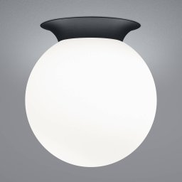 HELL Blob ceiling light, opal glass globe shade, Ø 25 cm