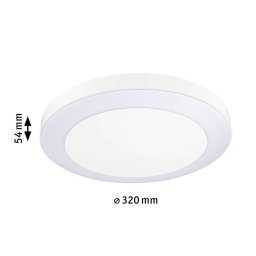 Paulmann LED outdoor ceiling light Circula, white, sensor, IP44