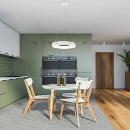 Steinhauer Ringlede LED pendant light, Ø 48 cm white