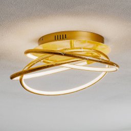 Globo Barna - an LED ceiling lamp in a golden design